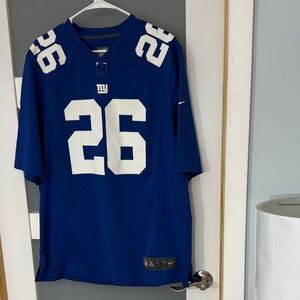 New York Giants Jersey Mens XL Blue Rolle #26 NFL Football Nike
